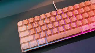 Snpurdiri 60% Wired Gaming Keyboard, RGB Ultra-Compact Mini Keyboard, Waterproof Mechanical