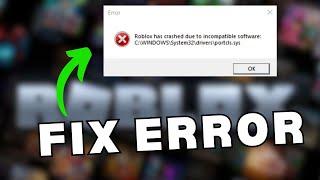 How to FIX Roblox has Crashed due to Incompatible Software