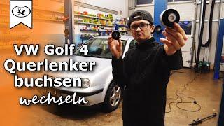 VW Golf 4 Querlenkerbuchsen wechseln | Change wishbone bushes | VitjaWolf | Tutorial | HD