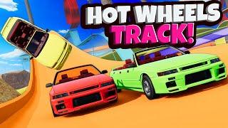 Racing RIDICULOUS Limos on a Hot Wheels Track in BeamNG Drive Mods!