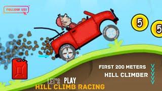 Hill Climb Racing gameplay|| Hill Climber first 400 meters by #Therandomizer