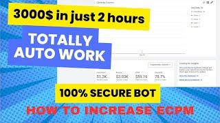 What is Adx Automation and How to Increase ECPM in Bot Loading | ADX Loading Auto Method