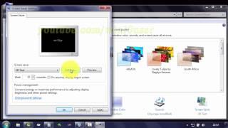 Windows 7 Tips : How to Change  Rotation Type as Wobble in 3D Text Screen Saver