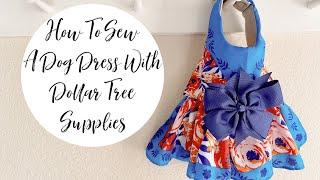 How To Sew A CHEAP Dog Dress