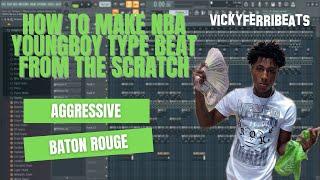 How To Make Simple Beat For NBA YoungBoy From The Scratch @vickyferribeats