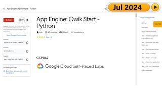 App Engine Qwik Start Python || #qwiklabs || #GSP067 || Solution