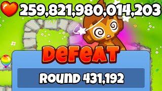 WORLD RECORD Lives and Round?! (Bloons Give Lives in BTD 6 Mod)