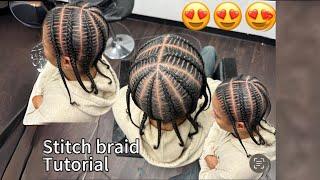 *Detailed* step by step stitch braid tutorial! No hair added!!!