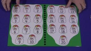 Santa Number Match File Folder Game