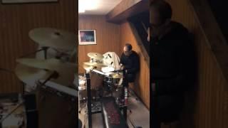 Daniel Schroeder , Project Manager in Amdocs Inc,  playing drums @ his house in St Louis