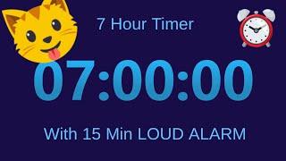 7 Hour TIMER  (countdown) with 15 min LOUD ALARM ⏱⏱