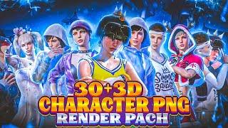 NO PASSWORD50+PUBG/BGMI  CHARACTER PNG PACK 