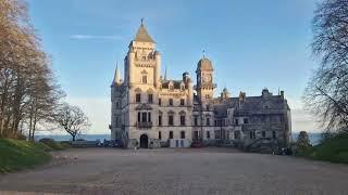 Arriving to Dunrobin Castle. Scotland.