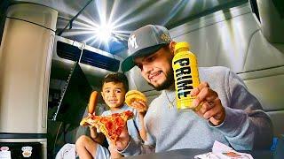 Eating ONLY Truckstop Food for 24 hours w/ My Son