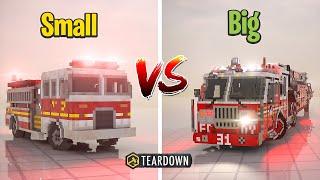 SMALL Fire Truck vs BIG Fire Truck  | Teardown