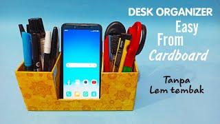 Desk Organizer Easy From Cardboard - Hiasan meja dari kardus