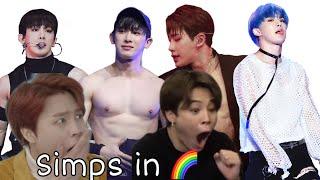 Kpop idols literally thirsting over Wonho