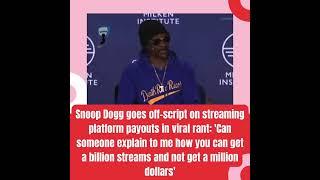 Snoop Dogg Goes Off On Streaming Services Spotify Apple Music Amazon and Tidal For Royalty Payouts