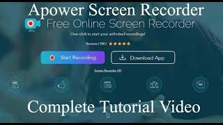 Best Screen Recorder for PC (APowerSoft Screen Recorder) | Laptop mein kise HD Screen Record karein