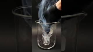 Watch these chemicals react in mid-air!