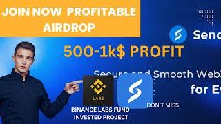 Sender Labs Airdrop || Sender Wallet Airdrop || Binance Invested Project || New Airdrop Sender Labs