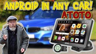 Easy install Apple Carplay Android Auto in any car  - ATOTO P909PR1M Android Portable Car Stereo