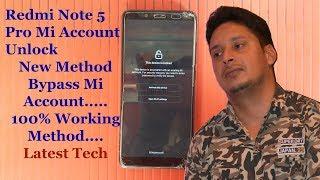 MI Note 5 Pro MI Account Bypass miui 10 or 11, Redmi Note 5 Pro Mi Cloud Remove