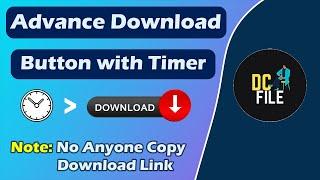 Advance Download Button, Link with Timer Kaise Banaye