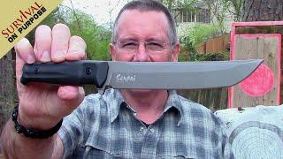 Kizlyar Supreme Senpai Tactical Tanto Knife Review and Hard Use Test