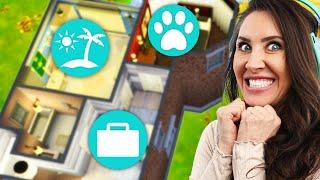 Sims, aber jedes Zimmer muss mit einem anderen Pack gebaut werden!