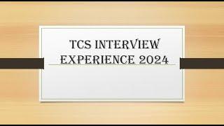 Latest TCS Digital Interview Experience 2024 || CSE Branch || Actual Interview question asked in TCS