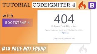 14 Custom 404 Page Not Found - Tutorial CodeIgniter 4 & Bootstrap 4