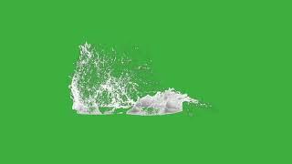 Realistic water splash green screen / TOP VIDEO 2023