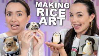 Trying to Make Viral Onigiri Rice Art! - Merrell Twins