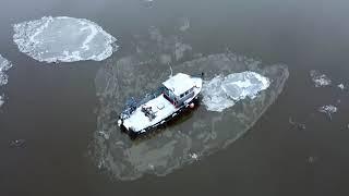 Alloa Harbour In the Snow