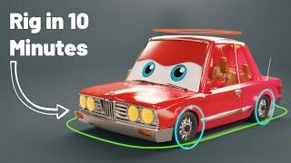 How to Rig Any Car in 10 Minutes without Addons | Blender 3D