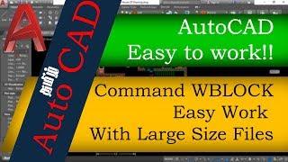AutoCAD Tutorial - Command WBLOCK - Autocad Beginners Guide | PG Tutorials