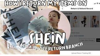 How I return my items on SHEIN | CAVITE RETURN STORE BRANCH | Juneth Gomez( Philippines) #shein