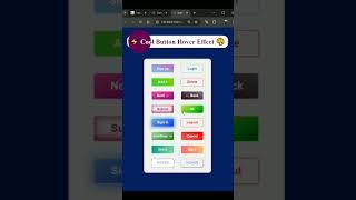  Gradient Button Hover Effects!  #coding #programming #cssanimation #shorts  #htmlcssproject