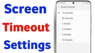 Screen time kaise set kare | How to set screen timeout in android