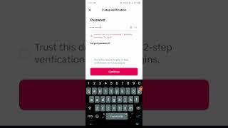 TikTok 2 Step Verification Problem Solved #shorts #tiktok