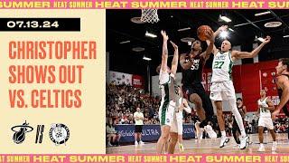 Josh Christopher 20 PTS 3 AST 3 STL 2 REB | Miami HEAT vs. Boston Celtics | July 13, 2024