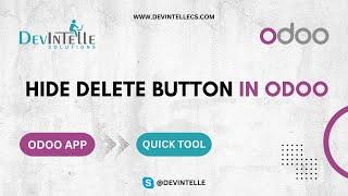 How to Hide Delete button in Odoo | Hide delete button | #odoo | #odooapps