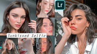 Sunkissed Selfie Preset - Skin Tone Friendly Preset Lightroom Mobile Free Dng Xmp