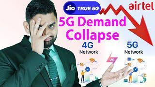 Jio Slow-Down 5G Network Expansion in India | 5G Demand Collapse | Airtel 5G | Unlimited 5G Data |