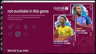 MINI Patch PES 2021 New Fifa WC Qatar 22 Full Update Presented.                       By ad9easy