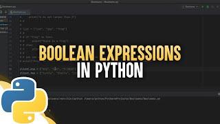 Boolean Expressions In Python
