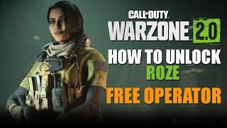 Warzone 2.0 | How to unlock Roze | FREE Operator