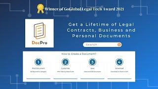 DocPro Lifetime Deal $149 - Your Best Legal Document Creator | DocPro Review And Demo