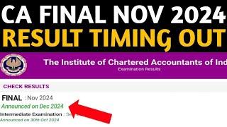 CA Final Nov 2024 Result Timing Released By ICAI